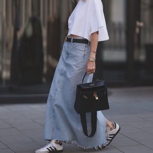 Agolde Hilla Denim Skirt Size 24 in Practice